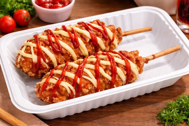 Mozzarella Cheese&Potato Hotdog(1pc) 黄金芝士薯条热狗🧀🌭